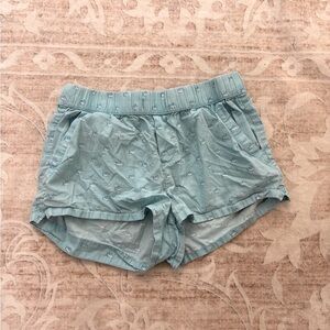 Southern Tide Fish Print Aqua Shorts Size M